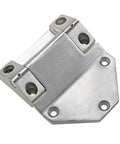 Premium Professional Grade 304 Stainless Steel Hinge Built Damn Tough For Trucks Trailers And Cargo Containers All Weather Load Bearing Cabinet Door Hardware close-up view of heavy duty hinge with mounting holes