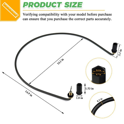 Dishwasher Heating Element For Whirlpool Kenmore Amana Maytag Flexible Bendable Metal That Heats Water And Boosts Drying