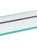 Chrome Glass Bathroom Shelf With Railing Built To Last With Durable Solid Brass Construction And Tempered Glass Rust And Corrosion Resistant Finish