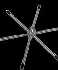 Six Element Mobile Ground Radio Kit with Black Tip Covers for Three Eighths by Twenty Four Threaded Antennas on radial ground plane