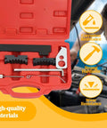 Top Shelf Car Timing Tool Kit Built like a Tank to Hold Your Engine Tight with durable red case and components for 1.4 1.6 1.8 motors.