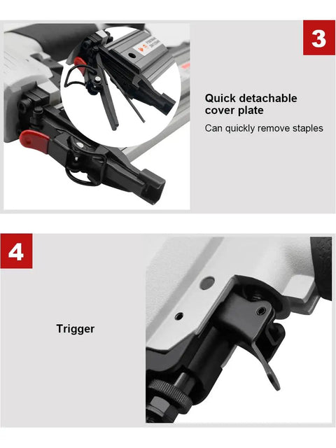 Kickass Pneumatic Brad Nailer And Two In One Staple Gun With No Sweat 18 Gauge Quick Release Magazine For Effortless Diy Carpentry Upholstery And Knockout Woodworking Crafts
