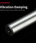 HSS End Mill Cutter For Corner Rounding 4 Flute Straight Shank Mold Milling Tool R12.5 Radius close-up view showing vibration damping feature