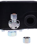 Pressure Switch For Ingersoll Rand SS5L5 Air Compressor 95-125 Psi Replacement Part 23474661-R front view with connections visible