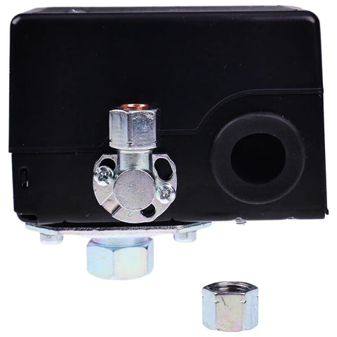 Pressure Switch For Ingersoll Rand SS5L5 Air Compressor 95-125 Psi Replacement Part 23474661-R front view with connections visible