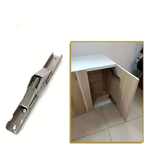 Hidden Steel Cabinet Hinges With 90 Degree And 180 Degree Folding No Slot Flush Mount Sleek Silvery Finish for frameless cabinets