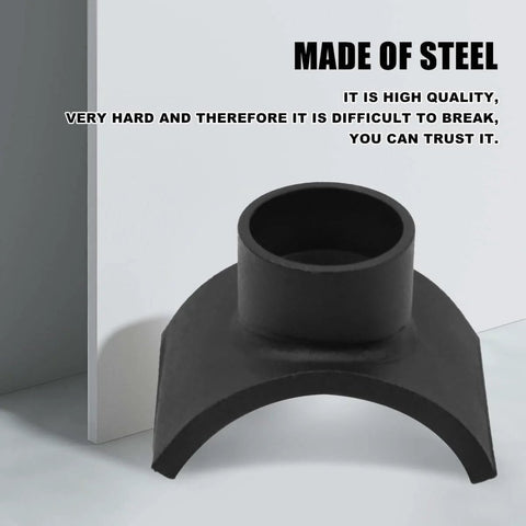 3 Inch Lifting Axle Saddle Adapter For Bottle Jack And Floor Jack, Beefy Pro Grade Steel Construction, black finish close-up
