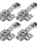 Stainless Steel Soft Close Cabinet Hinges 4 Pack, Quiet Dampers For Kitchen And Bathroom Cabinet Doors displayed on white background