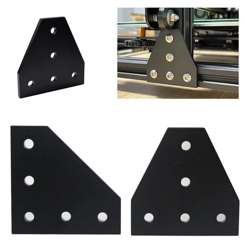 Five Hole 90 Degree Joint Board Plate Connectors Corner Angles Brackets For Aluminum Plate Hardware Accessories