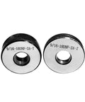 Thread Ring Gauge Set M25-M27 For Internal Thread Testing, Precision Measuring Tool, knurled edges, labeled with thread sizes.