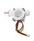 Three Eighths Inch BSPT Hall Effect Water Flow Sensor Flowmeter for home appliances food grade plastic 0.3 to 10 liters per minute