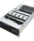 Top Tier Dual AMD Epyc 9965 192 Core Rackmount Server Packing Eight RTX Pro 6000 Cards With Serious Vram For Slick LLM Training And HPC Jobs Includes 2.3TB DDR5 ECC RAM And 3200W PSU To Keep Your Rig Rolling Smooth - side view of server chassis