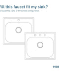 Sink compatibility guide for Brecklyn Glacier White One-Handle Single-Hole Kitchen Faucet With Pull-Out Sprayer Power Clean