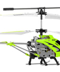 Gyro Stabilized Infrared RC Helicopter With Built In Gyro For Stable Totally Indoor Flight Bright Lights Three Channel Infrared Green