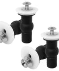 4 Pack Toilet Seat Screws Repair Kit Easy Install Universal Fit For 14-16mm Hole Toilet Seat Top Mount Hinges Expanding Rubber Bolts