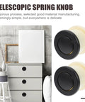 Six Pack Embedded Retractable Spring Knobs Zinc Alloy Cabinet Door Pulls beside modern dresser and decor
