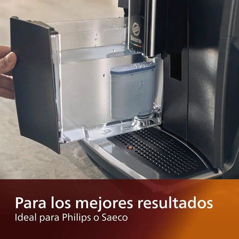 AquaClean Original Calc And Water Filter for Coffee Machines No More Descaling Up To 5000 Cups in espresso machine reservoir.