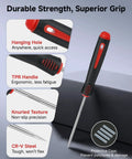4-Piece Mechanic Pick Set With Soft Grip Handles for O Rings, Oil Seals, Gaskets, Electronics, and Auto Repair, ergonomic design