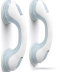 Heavy Duty Grab Bars 12 Inch 2 Pack ADA Compliant Shower Safety Handrails For Seniors And Elderly Suction Cup Grips