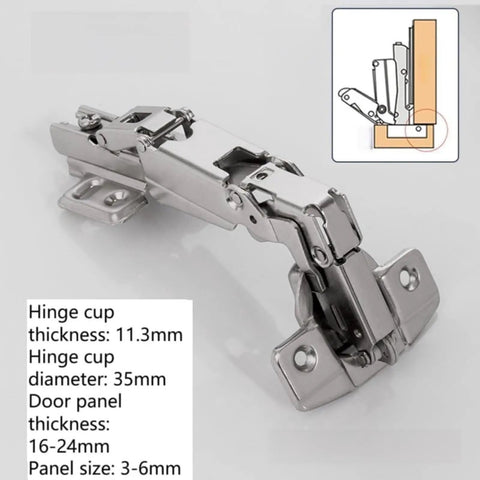 165 Degree Self Closing Heavy Duty Cabinet Hinge For Kitchen Wardrobes And Auto Storage Systems C98 Compatible Built Tough Zinc Alloy Build
