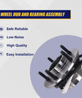 Drop In Front Wheel Bearing And Hub Assembly For Ford F150 1997 1998 1999 2000 4WD With ABS 5 Lug 12mm Wheel Bolt Front Position Replacement