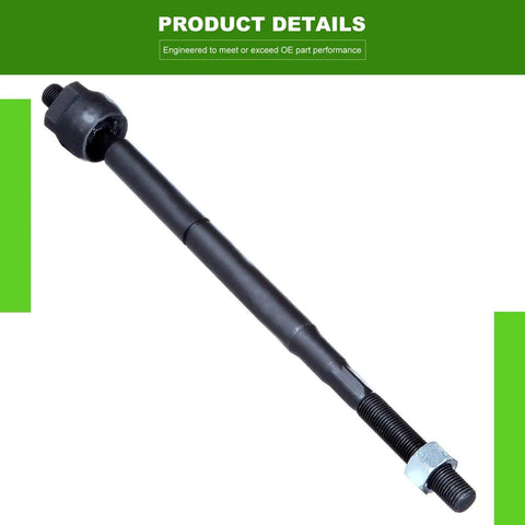 4 Piece Front Tie Rod End Suspension Kit Direct Fit Includes Inner And Outer Ends For 2005 2010 Chevrolet Cobalt 2006 2011 Chevrolet HHR 2003 2007 Saturn Ion 2003 2007 Pontiac Pursuit 2005 2006 Pontiac G5, black steel tie rod end