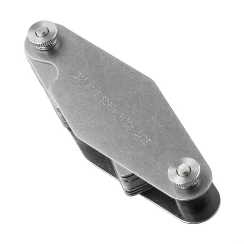 Pro Grade Stainless Steel Thread Pitch Gauge Set With 30 Degree TR30 T Thread Gauge for precise screw pitch measurement tool