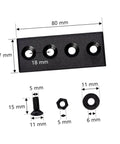 Heavy Duty Track Connecting Brace Set For Barn Door Flat Track Bracket Connector With Carbon Steel Mending Plates And Sturdy Screws