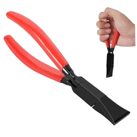 Heavy Duty Sheet Metal Hand Seamer With 180 Degree Straight Head For Precise Folding And Flattening, red anti slip grip
