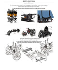 RC Ball Bearing Kit For Traxxas Nitro Revo Monster Truck Featuring 34 Sealed Bearings In Orange And Blue With Sizes 5x11x4 6x12x4 12x18x4 10x15x4 And 5x8x2.5 For All Versions; RC chassis application