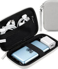 Built Like A Tank Hard Eva Travel Case Waterproof Shock Proof Carry Bag For Power Bankschargers Cables Mouse External Hard Drive And All Your Everyday Carry Stash with cables