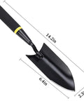 Heavy Duty Garden Hand Trowel Set With Carbon Steel Blades And Rubber Grips 2 Pack For Digging And Planting Built To Last