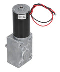 Top Shelf 12V Self Locking Dc Gear Motor with die cast aluminum shell and wires, ideal for marine upgrades and gear applications.