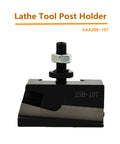 AXA 250-107 tool holder from Six Piece AXA Wedge Type Quick Change Tool Post Set For Lathe 12 Inch Swing Dia hardened steel