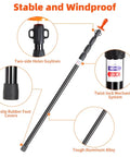 Heavy Duty Telescoping Tarp Poles Set Of Four Four Section Adjustable From 3.1 Ft To 9.2 Ft Aviation Aluminum Tent Poles details