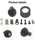 24 Teeth Ratchet Wrench Repair Kit, 11-Piece Socket Head Set For 1/4, 3/8, And 1/2 Inch Drive Tools, displayed with components.