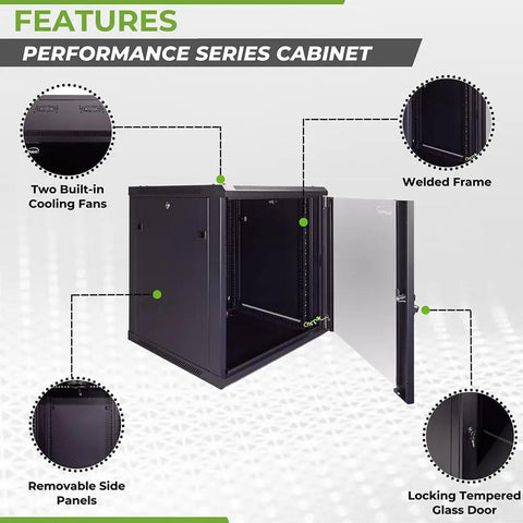 12U Wall Rack Server Cabinet With Dual Cooling Fans Locking Glass Door And Removable Sides Heavy Duty 19 Inch Network Enclosure For It Gear Rugged Build Hella Secure Setup