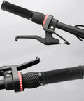 Two Tone Rubber Bike Handlebar Grips 90mm Short Length, Non Slip Grippy Ergonomic Comfort Grips For Most Standard Bikes, 2 Pack
