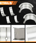 Beefed-Up Main And Rod Bearings Kit For Chevy GM 1968-2002 SBC V8 Engines 5.7L 5.0L 350 305 327 307 Drop-In OE-Quality Replacement