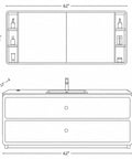62 Inch Freestanding Bathroom Vanity With Single Sink And Solid Wood Cabinet Boasting Generous Storage Drawers Paired With A Clean Led Backlit Defog Mirror overview.