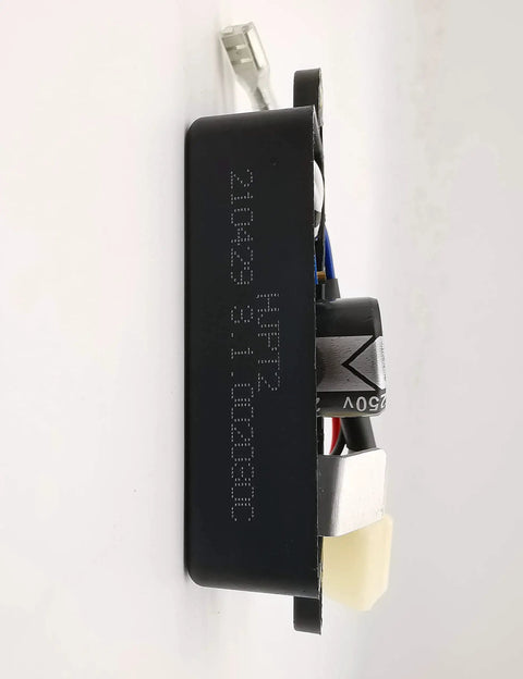 Side view of Automatic Voltage Regulator Rectifier 290440009 for generators, showing wiring and details for 2 to 4.5KW models