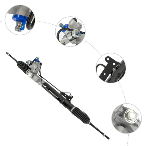 Power Steering Rack and Pinion Assembly for 2009 2010 Nissan Murano Hydraulic Replacement 26-3082 Direct Bolt On Fit for Smooth Steering and Easy Driving