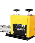 Heavy Duty Fully Automatic Electric Wire Stripper Engineered For Lightning Fast Cable Peeling And Dependable Metal Stripping, yellow housing and automatic feed mechanism.