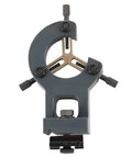 Professional Grade Rock Solid Mini Metal Lathe Steady Rest With Mounting Hardware For WM210V Machines premium aluminum alloy center support from top view.