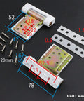 Heavy Duty Aluminum Flag Hinge For Swing Doors And Windows With Rock Solid Weight Bearing Left Right Pivot Built Tough As A Workhorse For Smooth Daily Operation And Dependable Performance, showing measurements and screws.