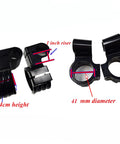 41mm Fork Tube Clamp Mount Kit Clip On Handlebar Riser 1 Inch Clamps For Motorcycles CNC 6061 Aluminum Anodized Black Bar Mounts