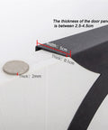 Measurement details of Heavy Duty Door Hanging Coat Rack And Wall Mounted Hooks For Mudroom Setup showing thickness and width.