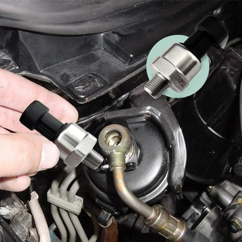 Stainless Steel Pressure Transducer Sensor With Connector One Eighth NPT Thread For Oil Fuel Air Water Pressure Monitoring 100 PSI High Precision Within Two Percent Full Scale Surge Protected Fuel Pressure Sensor For Tanks installed