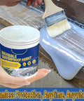 Heavy Duty Clear Waterproof Sealant Gel Leak Stopper For Roof Wall Repair application with brush on surface.