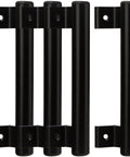 8 Inch Sliding Door Handle Replacement Set 4 Pack Black Metal Barn Door Pull For 6.5 Inch Screw Hole Aluminum Alloy Hardware Perfect For Old Or Damaged Patio Glass Doors Durable Aluminum Alloy Construction For Long Lasting Strength And Smooth Operation.